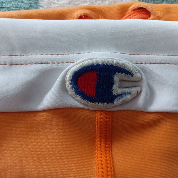 VINTAGE / RARE CHAMPION ORANGE SWIM BRIEF, (*) SIZE SMALL, 30"-32" (Pre-Owned) - Picture 3 of 7